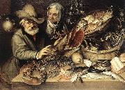 PASSEROTTI, Bartolomeo The Fishmonger's Shop agf USA oil painting artist